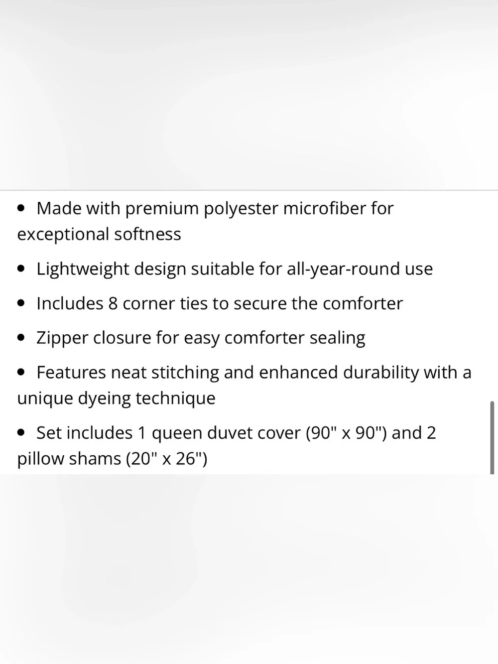 Bedsure queen includes